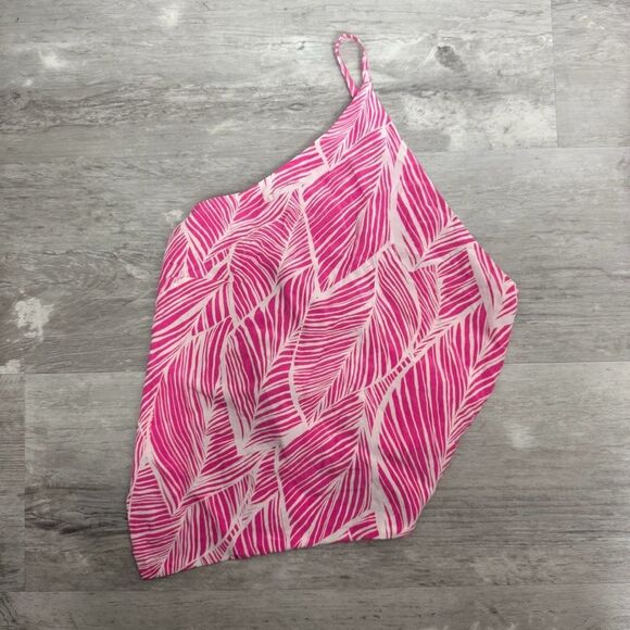 LOVERS + FRIENDS | REVOLVE Pink White Asymmetrical Strappy Top Women’s Size S - Picture 4 of 7